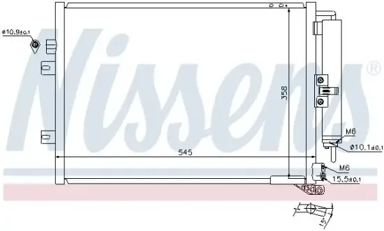 Kondensator, Klimaanlage NISSENS 940125 Bild Kondensator, Klimaanlage NISSENS 940125