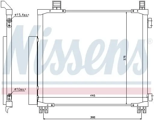 Kondensator, Klimaanlage NISSENS 940136 Bild Kondensator, Klimaanlage NISSENS 940136