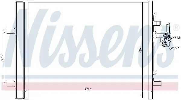 Kondensator, Klimaanlage NISSENS 940155 Bild Kondensator, Klimaanlage NISSENS 940155