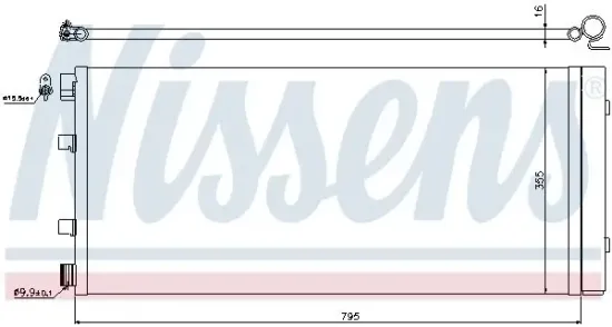 Kondensator, Klimaanlage NISSENS 940158 Bild Kondensator, Klimaanlage NISSENS 940158