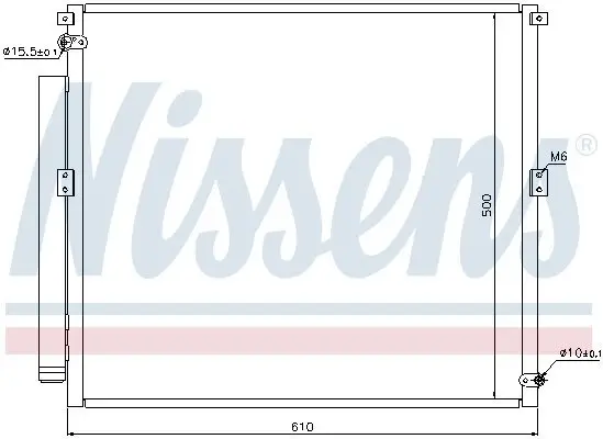 Kondensator, Klimaanlage NISSENS 940167 Bild Kondensator, Klimaanlage NISSENS 940167