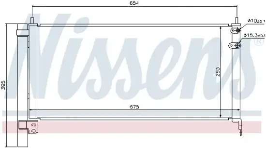 Kondensator, Klimaanlage NISSENS 940175 Bild Kondensator, Klimaanlage NISSENS 940175