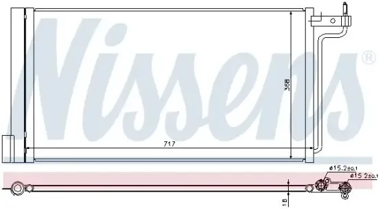 Kondensator, Klimaanlage NISSENS 940181 Bild Kondensator, Klimaanlage NISSENS 940181