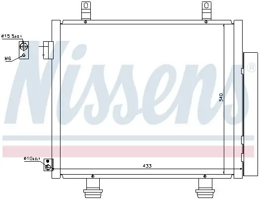 Kondensator, Klimaanlage NISSENS 940193 Bild Kondensator, Klimaanlage NISSENS 940193