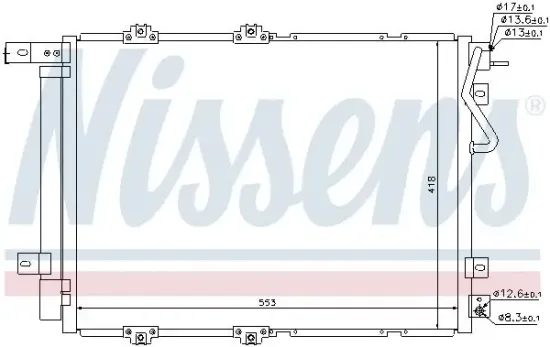 Kondensator, Klimaanlage NISSENS 940203 Bild Kondensator, Klimaanlage NISSENS 940203