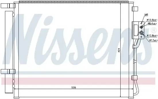 Kondensator, Klimaanlage NISSENS 940209 Bild Kondensator, Klimaanlage NISSENS 940209