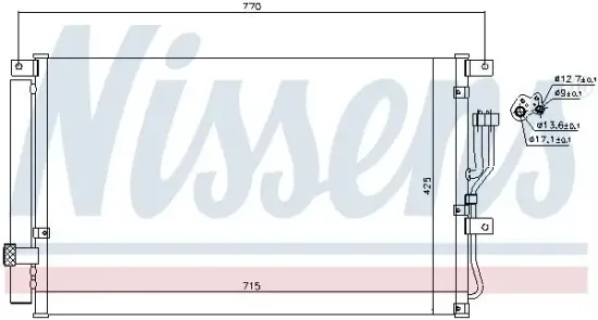 Kondensator, Klimaanlage NISSENS 940211 Bild Kondensator, Klimaanlage NISSENS 940211