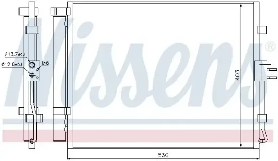 Kondensator, Klimaanlage NISSENS 940217 Bild Kondensator, Klimaanlage NISSENS 940217