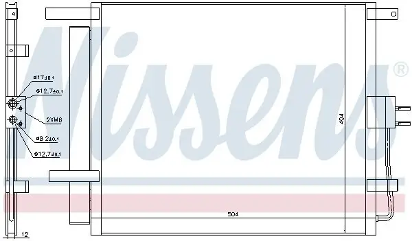 Kondensator, Klimaanlage NISSENS 940741