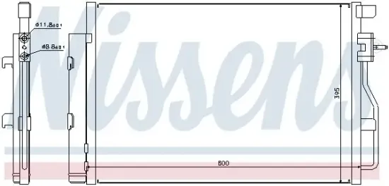 Kondensator, Klimaanlage NISSENS 940246 Bild Kondensator, Klimaanlage NISSENS 940246