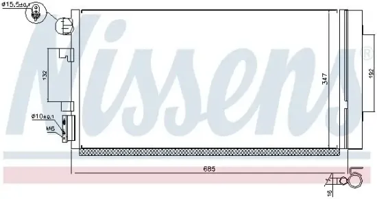 Kondensator, Klimaanlage NISSENS 940259 Bild Kondensator, Klimaanlage NISSENS 940259