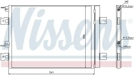 Kondensator, Klimaanlage NISSENS 940262 Bild Kondensator, Klimaanlage NISSENS 940262