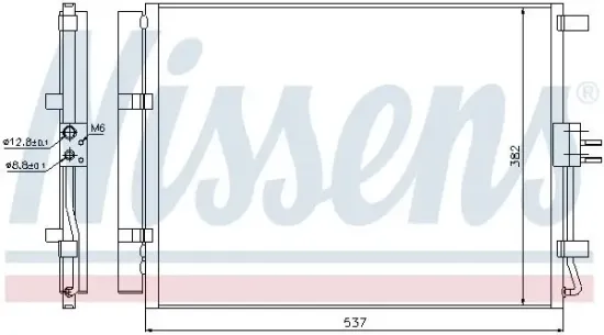 Kondensator, Klimaanlage NISSENS 940267 Bild Kondensator, Klimaanlage NISSENS 940267