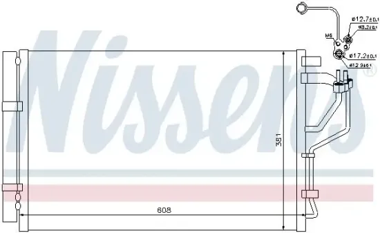 Kondensator, Klimaanlage NISSENS 940268 Bild Kondensator, Klimaanlage NISSENS 940268