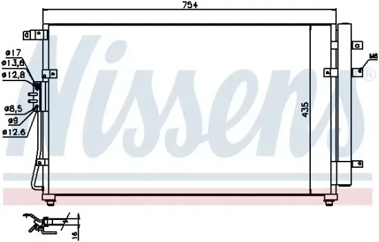 Kondensator, Klimaanlage NISSENS 940269 Bild Kondensator, Klimaanlage NISSENS 940269