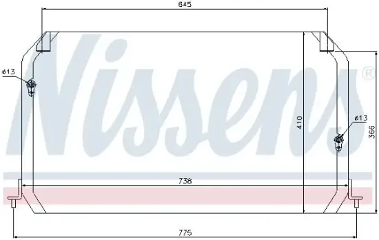 Kondensator, Klimaanlage NISSENS 94026 Bild Kondensator, Klimaanlage NISSENS 94026