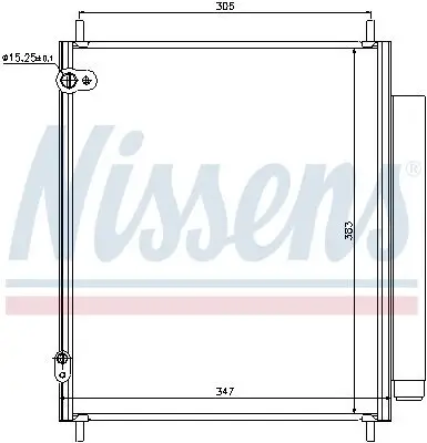 Kondensator, Klimaanlage NISSENS 940284 Bild Kondensator, Klimaanlage NISSENS 940284