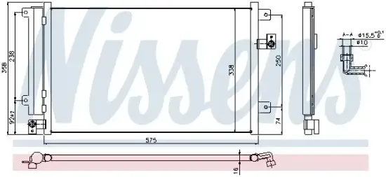 Kondensator, Klimaanlage NISSENS 940292 Bild Kondensator, Klimaanlage NISSENS 940292