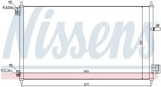 Kondensator, Klimaanlage NISSENS 940293 Bild Kondensator, Klimaanlage NISSENS 940293