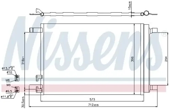 Kondensator, Klimaanlage NISSENS 940319 Bild Kondensator, Klimaanlage NISSENS 940319