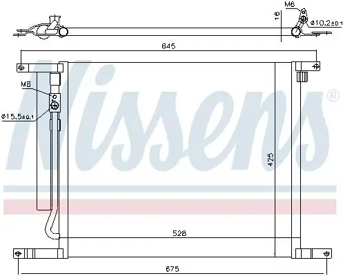Kondensator, Klimaanlage NISSENS 940335 Bild Kondensator, Klimaanlage NISSENS 940335