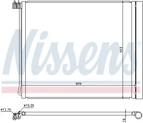 Kondensator, Klimaanlage NISSENS 940339 Bild Kondensator, Klimaanlage NISSENS 940339