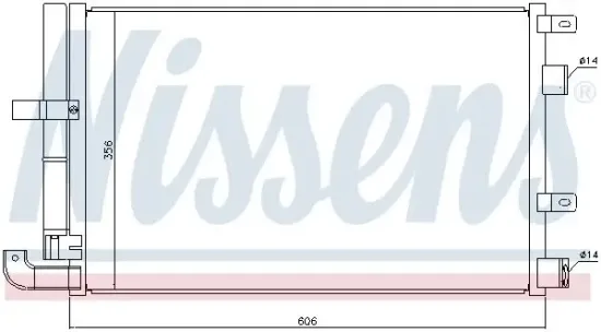 Kondensator, Klimaanlage NISSENS 940346 Bild Kondensator, Klimaanlage NISSENS 940346