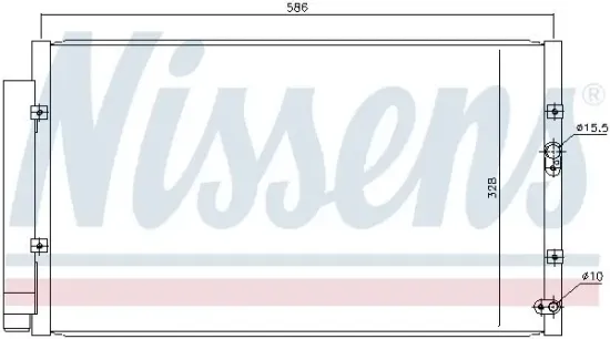 Kondensator, Klimaanlage NISSENS 940366 Bild Kondensator, Klimaanlage NISSENS 940366