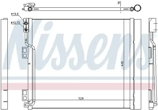 Kondensator, Klimaanlage NISSENS 940386 Bild Kondensator, Klimaanlage NISSENS 940386