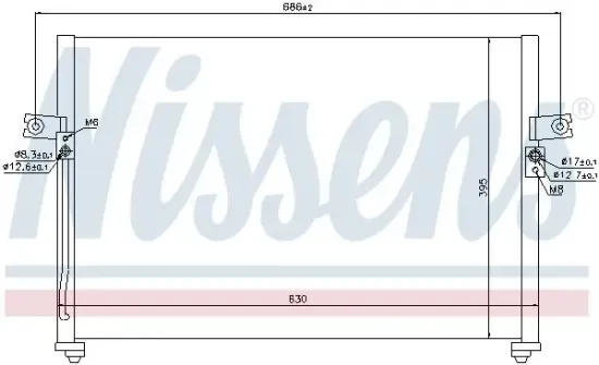 Kondensator, Klimaanlage NISSENS 94038 Bild Kondensator, Klimaanlage NISSENS 94038