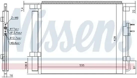 Kondensator, Klimaanlage NISSENS 940391 Bild Kondensator, Klimaanlage NISSENS 940391