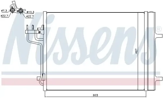 Kondensator, Klimaanlage NISSENS 940398 Bild Kondensator, Klimaanlage NISSENS 940398