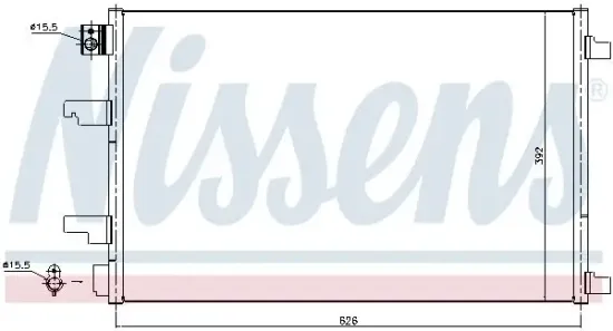 Kondensator, Klimaanlage NISSENS 940402 Bild Kondensator, Klimaanlage NISSENS 940402