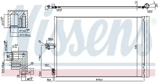 Kondensator, Klimaanlage NISSENS 940420 Bild Kondensator, Klimaanlage NISSENS 940420