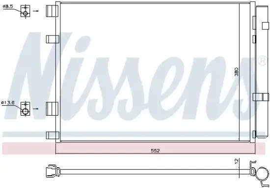 Kondensator, Klimaanlage NISSENS 940426 Bild Kondensator, Klimaanlage NISSENS 940426