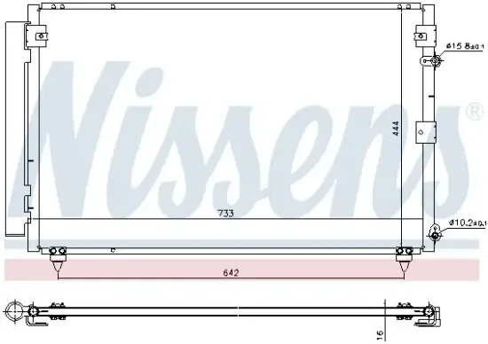 Kondensator, Klimaanlage NISSENS 940433 Bild Kondensator, Klimaanlage NISSENS 940433