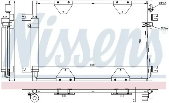 Kondensator, Klimaanlage NISSENS 940505 Bild Kondensator, Klimaanlage NISSENS 940505