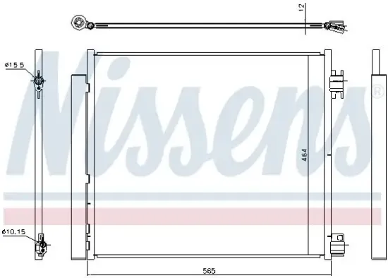 Kondensator, Klimaanlage NISSENS 940546 Bild Kondensator, Klimaanlage NISSENS 940546