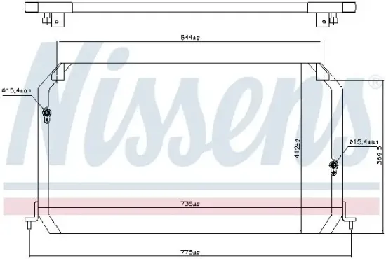 Kondensator, Klimaanlage NISSENS 94056 Bild Kondensator, Klimaanlage NISSENS 94056