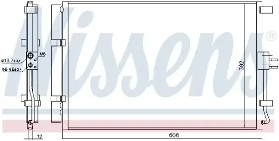 Kondensator, Klimaanlage NISSENS 940573 Bild Kondensator, Klimaanlage NISSENS 940573