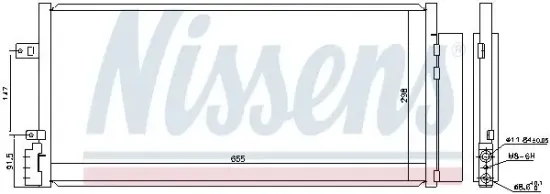 Kondensator, Klimaanlage NISSENS 94201 Bild Kondensator, Klimaanlage NISSENS 94201