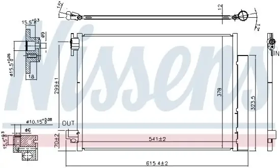 Kondensator, Klimaanlage NISSENS 940593 Bild Kondensator, Klimaanlage NISSENS 940593