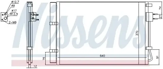 Kondensator, Klimaanlage NISSENS 940636 Bild Kondensator, Klimaanlage NISSENS 940636