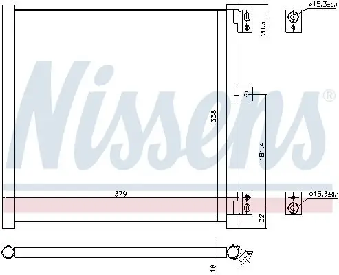 Kondensator, Klimaanlage NISSENS 940704 Bild Kondensator, Klimaanlage NISSENS 940704