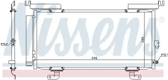 Kondensator, Klimaanlage NISSENS 940794 Bild Kondensator, Klimaanlage NISSENS 940794