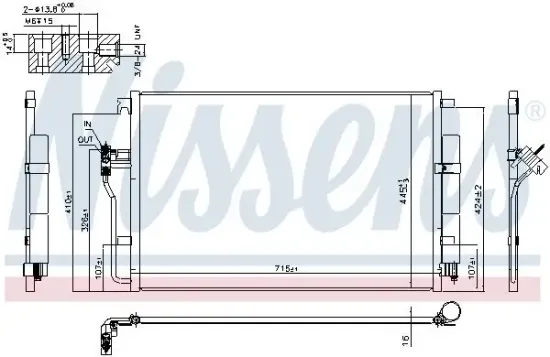 Kondensator, Klimaanlage NISSENS 940826 Bild Kondensator, Klimaanlage NISSENS 940826