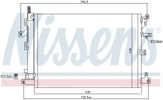 Kondensator, Klimaanlage NISSENS 940830 Bild Kondensator, Klimaanlage NISSENS 940830