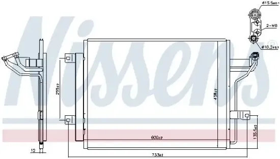 Kondensator, Klimaanlage NISSENS 940909 Bild Kondensator, Klimaanlage NISSENS 940909