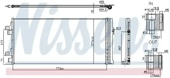 Kondensator, Klimaanlage NISSENS 940962 Bild Kondensator, Klimaanlage NISSENS 940962