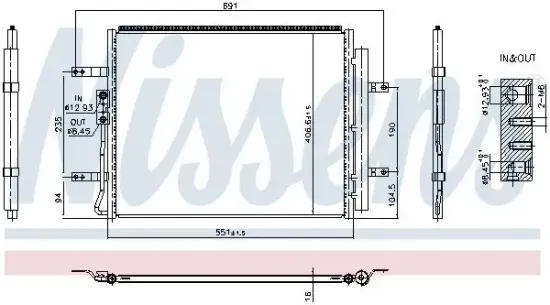 Kondensator, Klimaanlage NISSENS 940985 Bild Kondensator, Klimaanlage NISSENS 940985